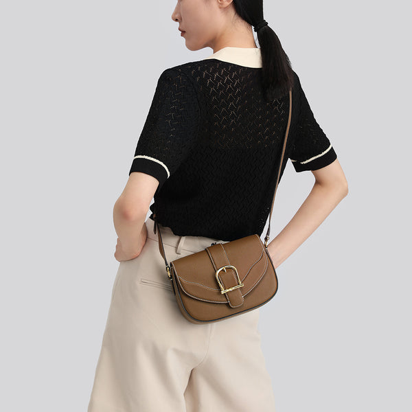 TIANQINGJI Handmade Designer Saddle Bag