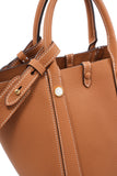 TIANQINGJI Handmade TOGO Leather Picotin Tote Bag - Size Middle (New Version)