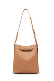 Elegant Bamboo Weaving Leather Bucket Bag