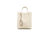 Elegant Bamboo Weaving Leather Bucket Bag