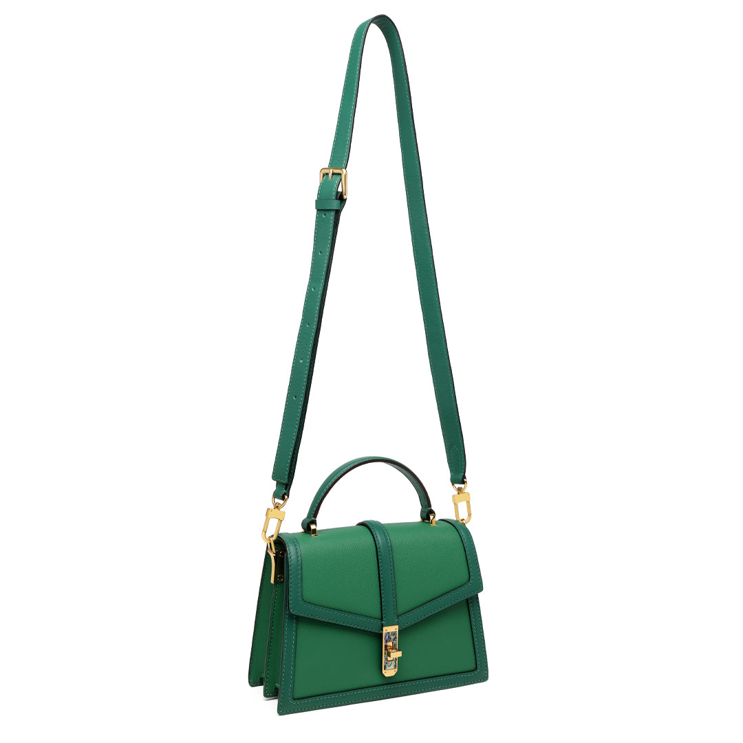 Louis Vuitton, Bags, Louis Vuitton Rose Des Vents Bag Leather Mm Green